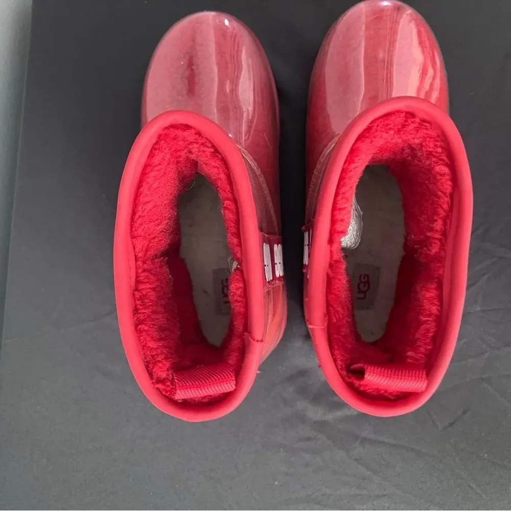UGG Kids Red Rain Boots